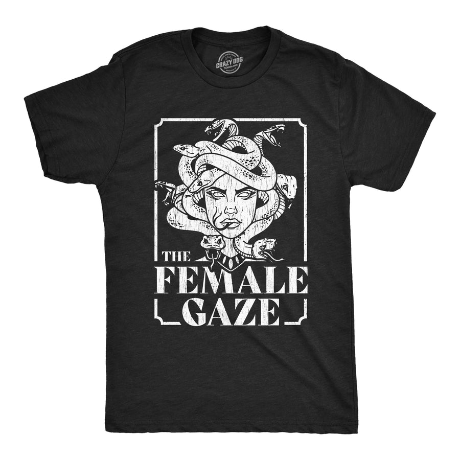 Funny Heather Black - GAZE The Female Gaze Mens T Shirt Nerdy Halloween Sarcastic Tee